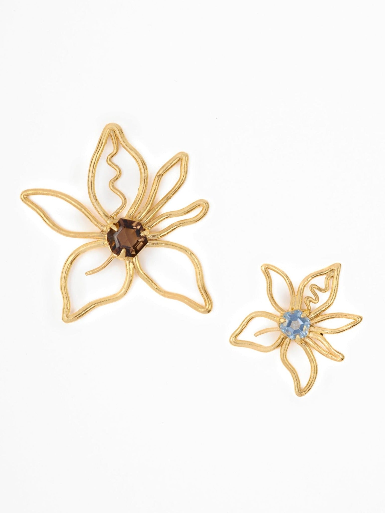 The Unconditional Earrings in Quartz & Topaz