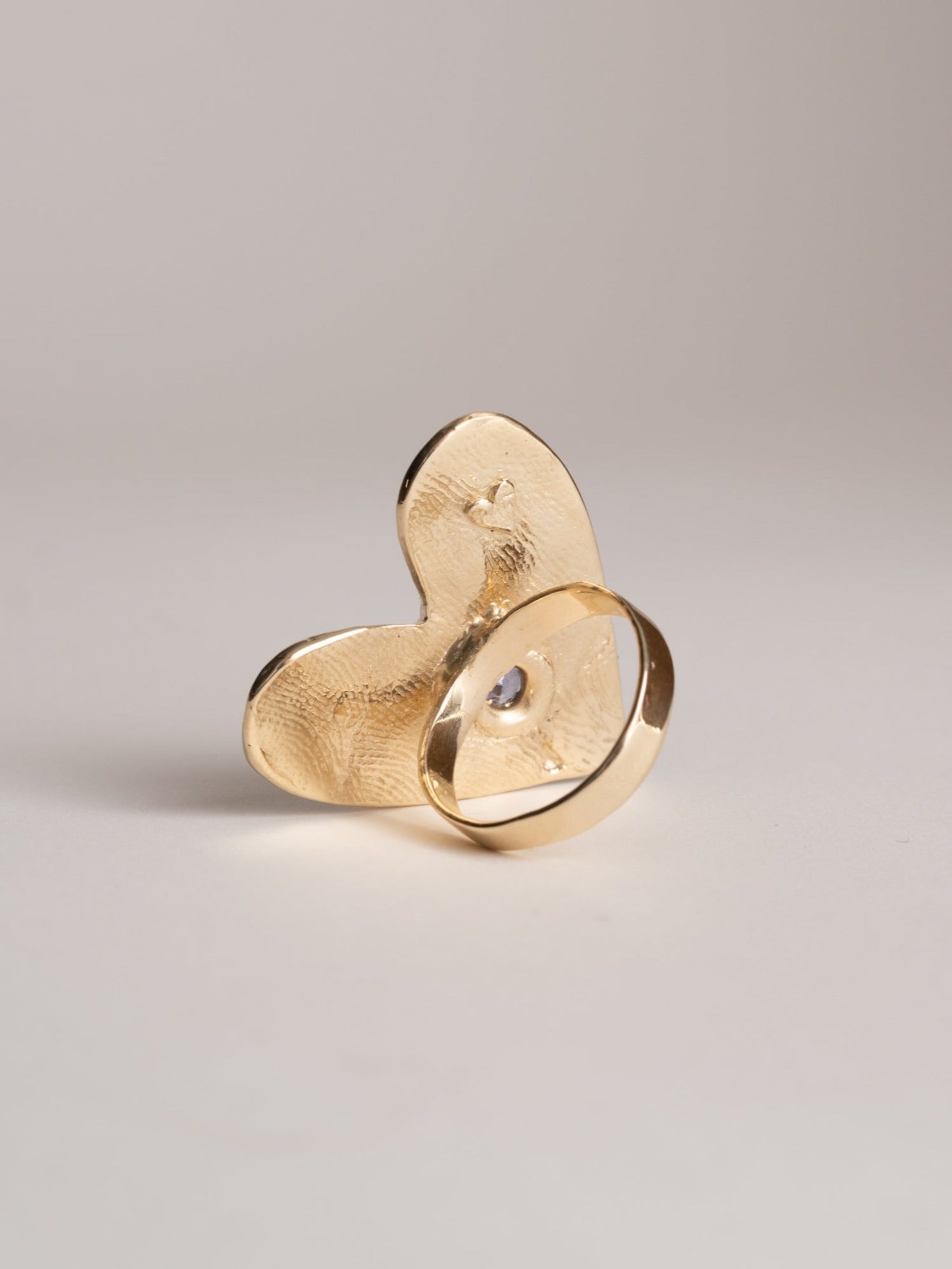 The Solid Gold Heart Ring (OOAK)