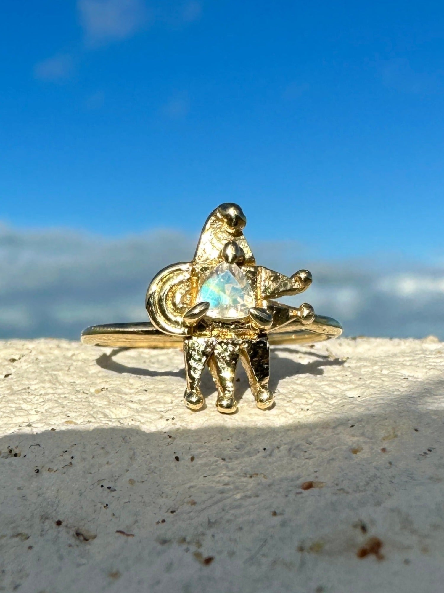 The Moonbeam Circus Creature Ring (OOAK)