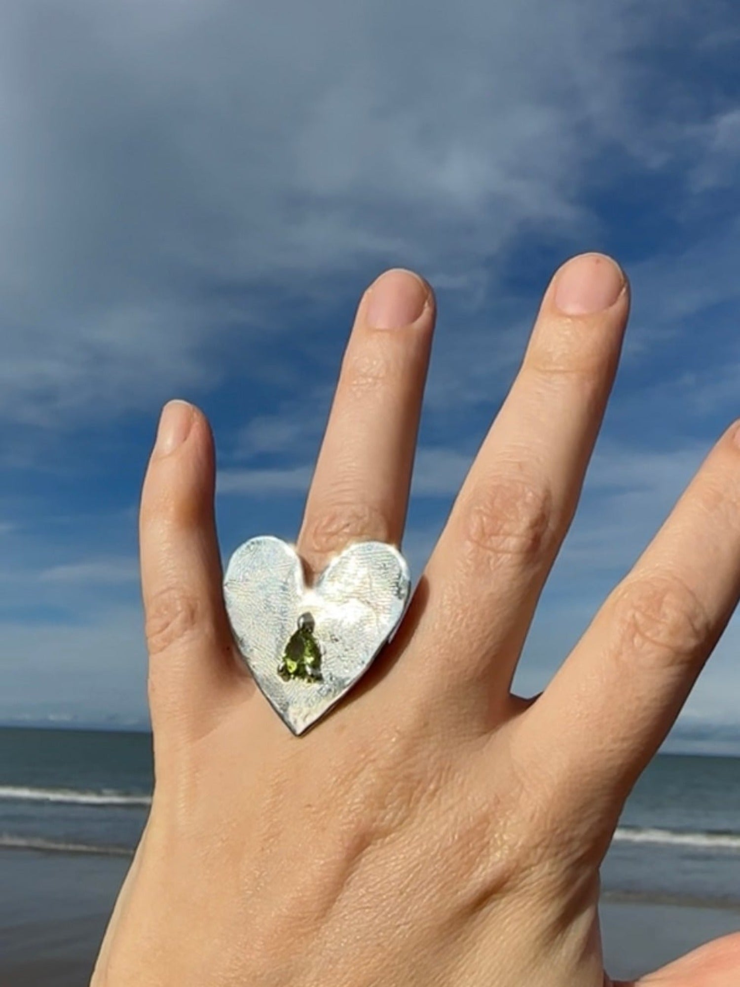 The Cookie Cutter Heart Ring (OOAK)