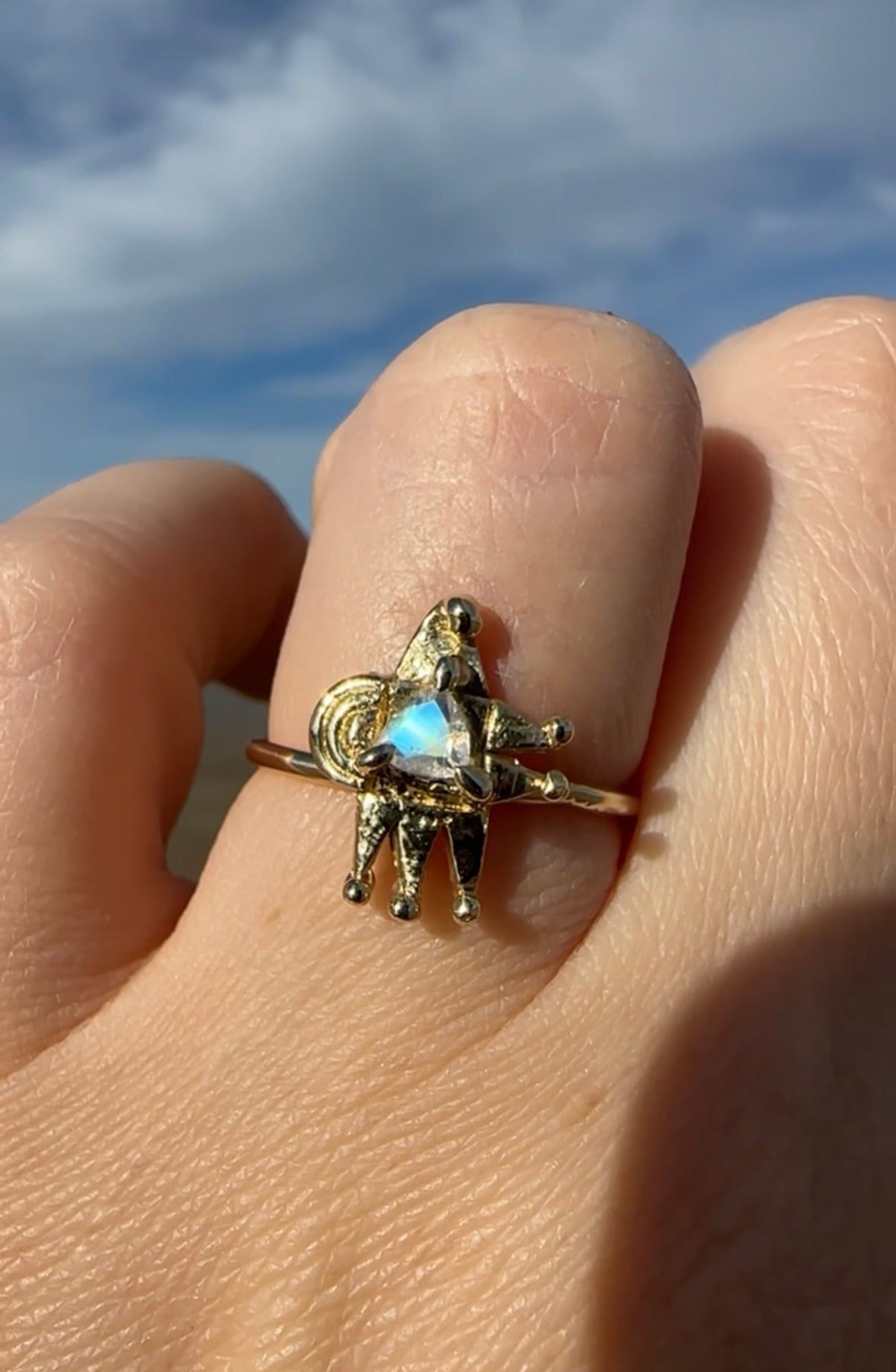The Moonbeam Circus Creature Ring (OOAK)