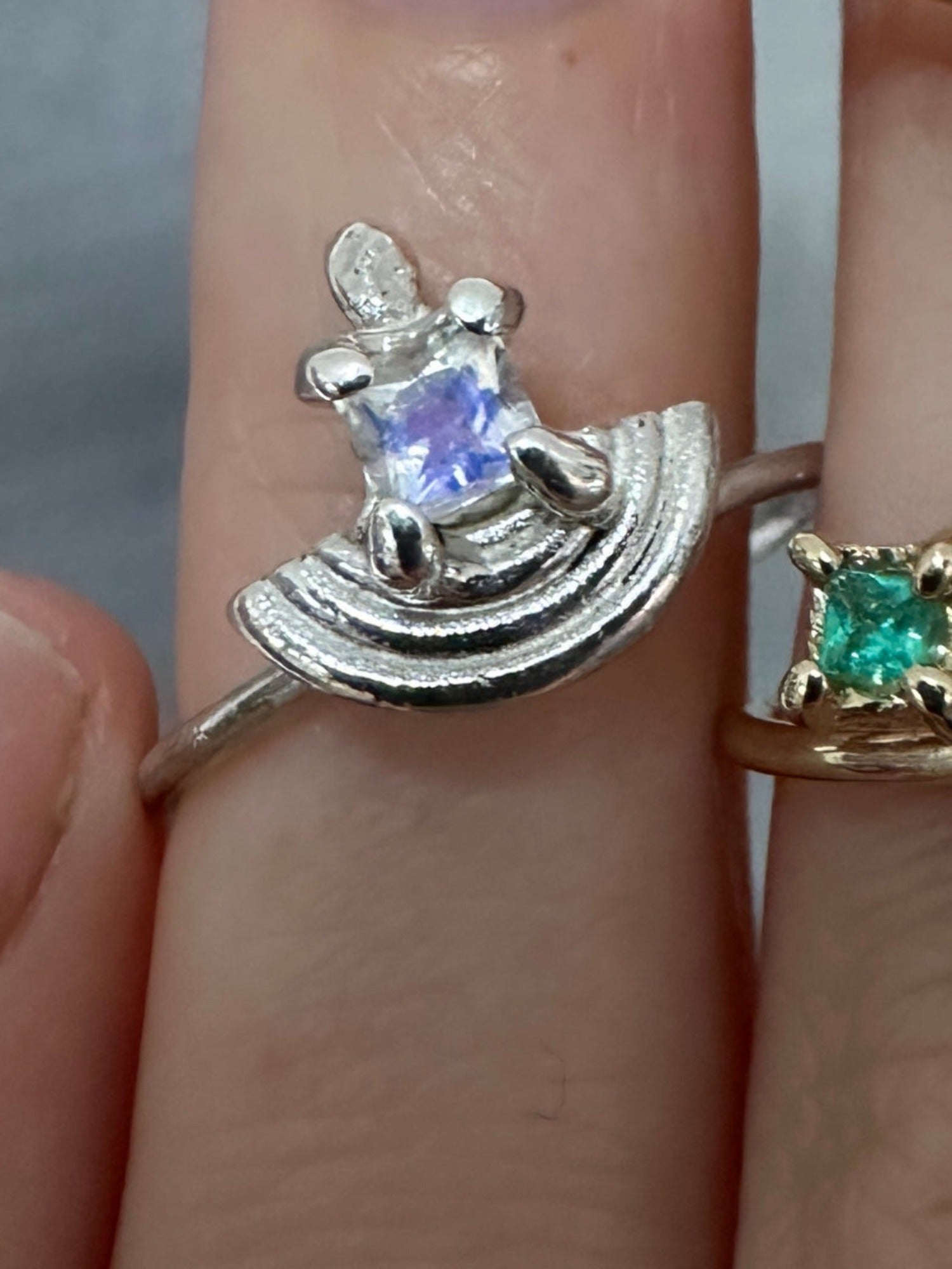 The Good Intentions Ring in Moonbeam (OOAK)