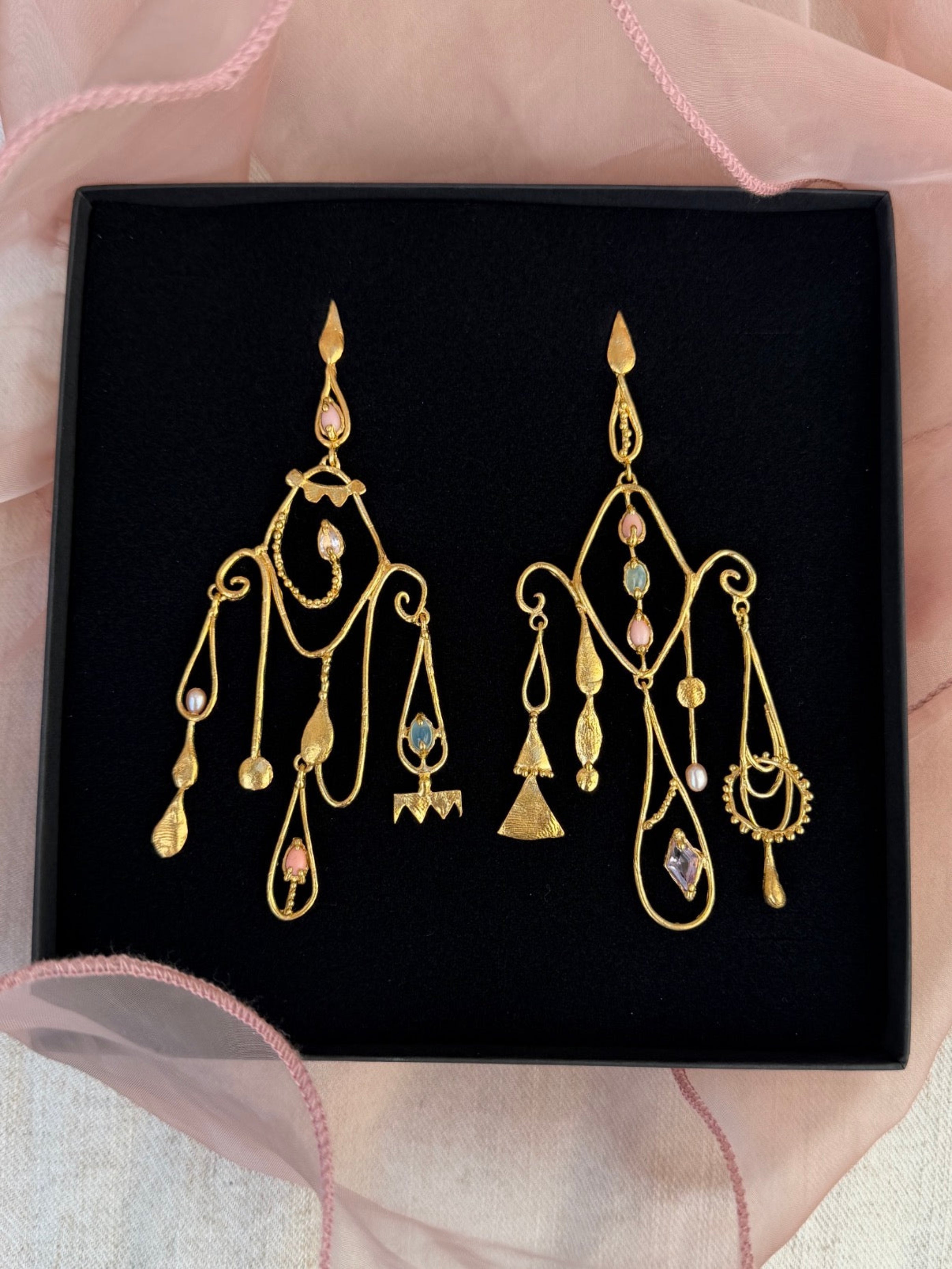 The Pierrot's Echo Earrings - One Of A Kind