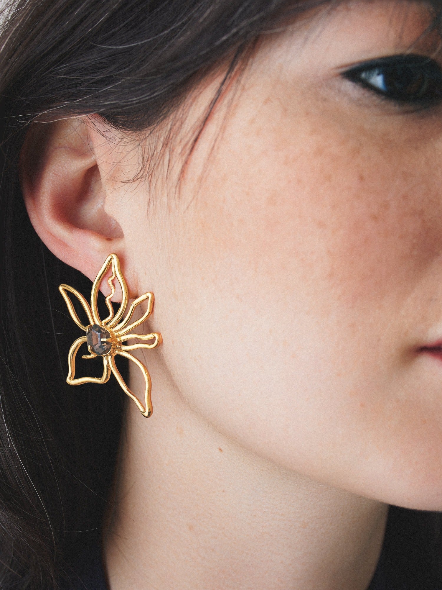 The Unconditional Earrings in Quartz & Topaz