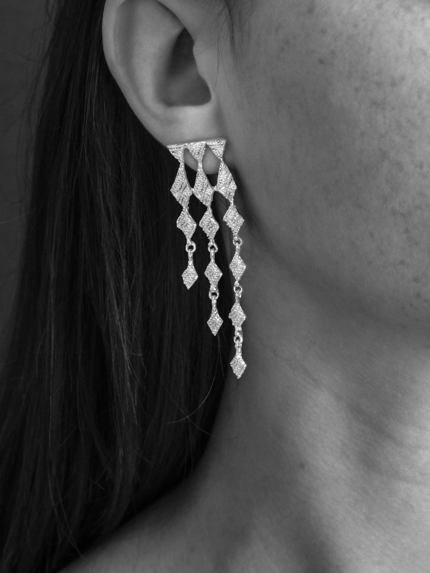 The Exquisite Sinner Earrings - Silver