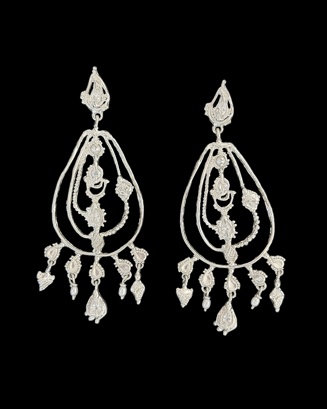 The Baby G Couture Earrings - Silver
