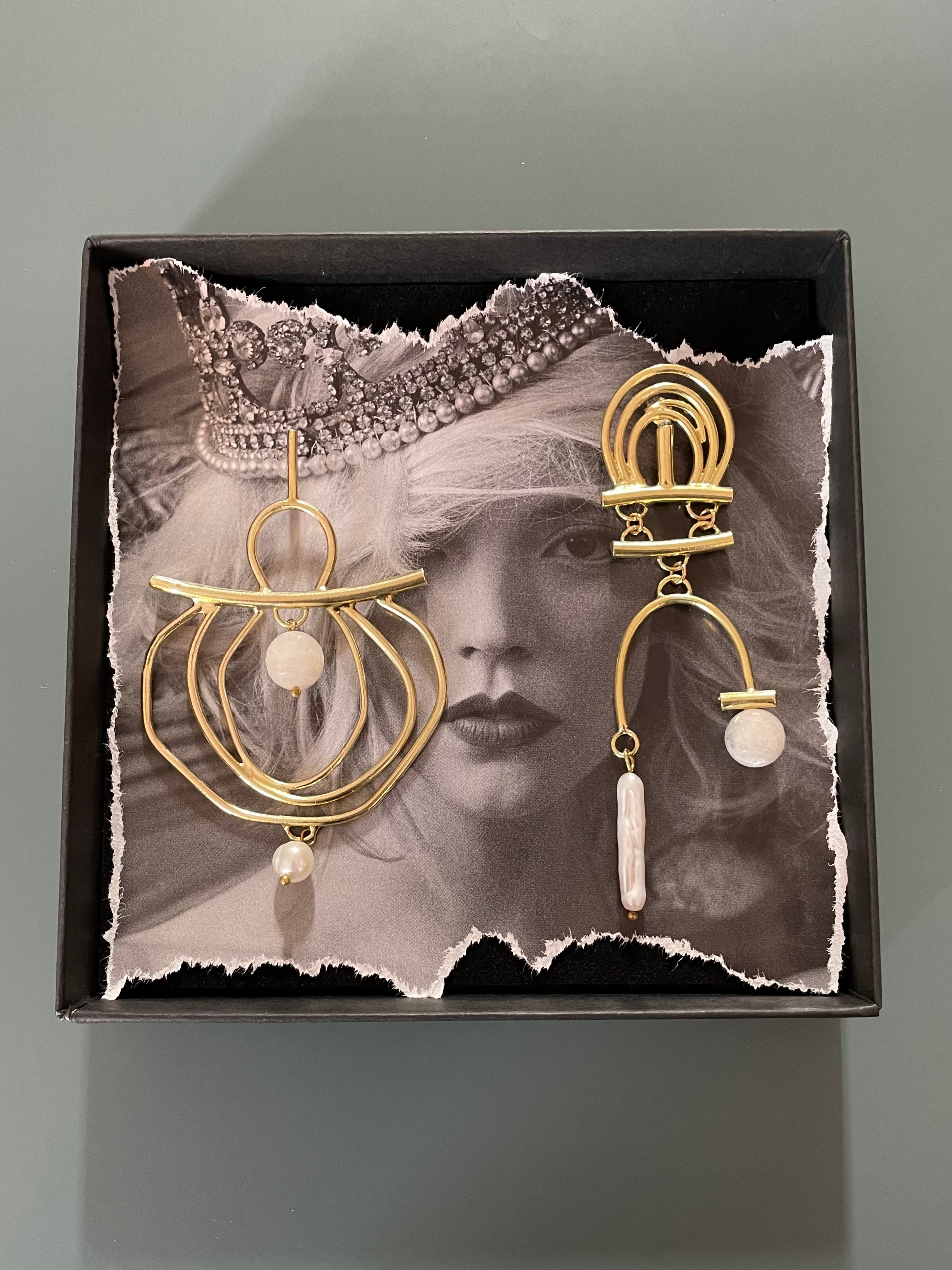The Twin Moon Earrings