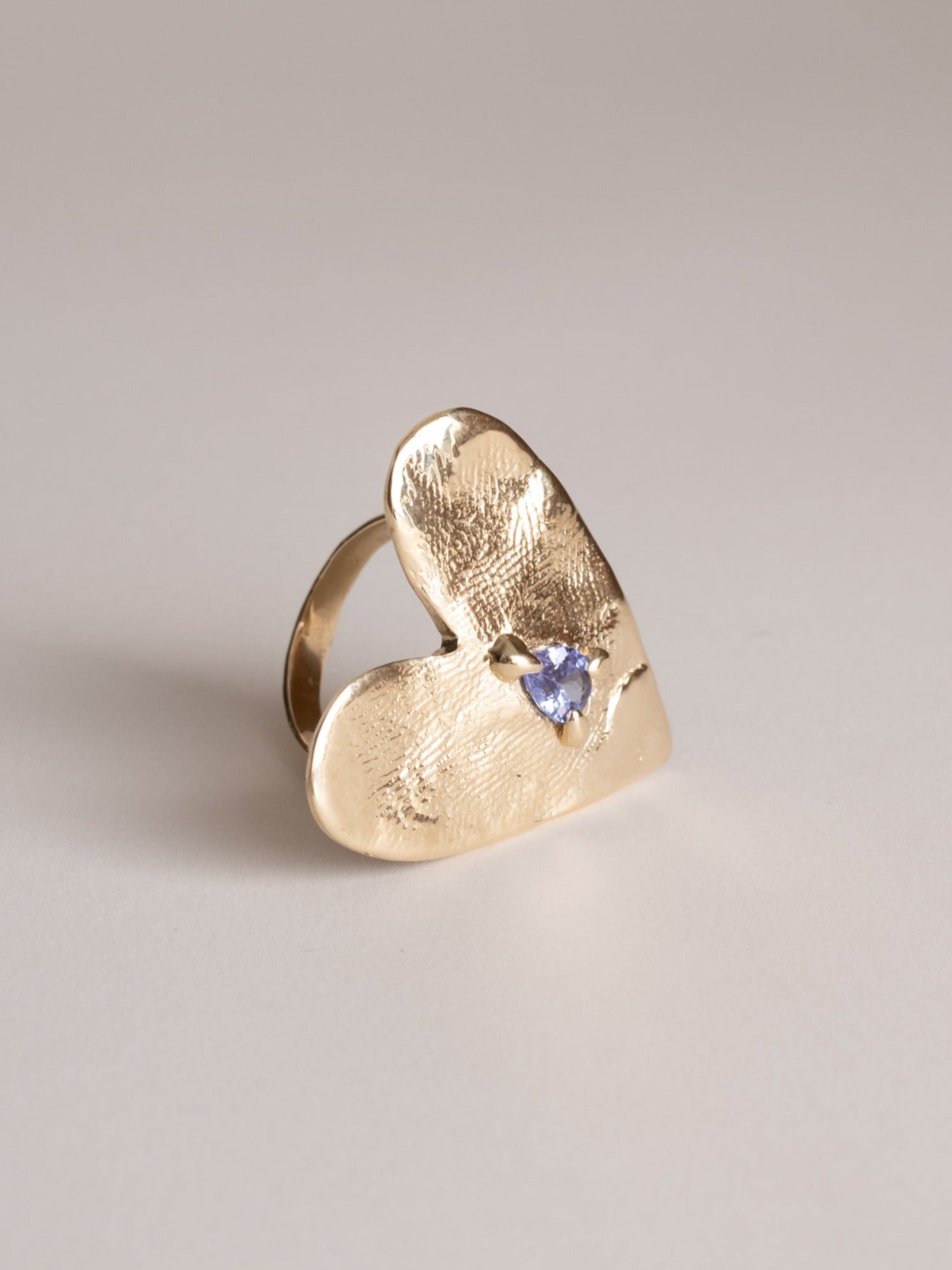 The Solid Gold Heart Ring (OOAK)