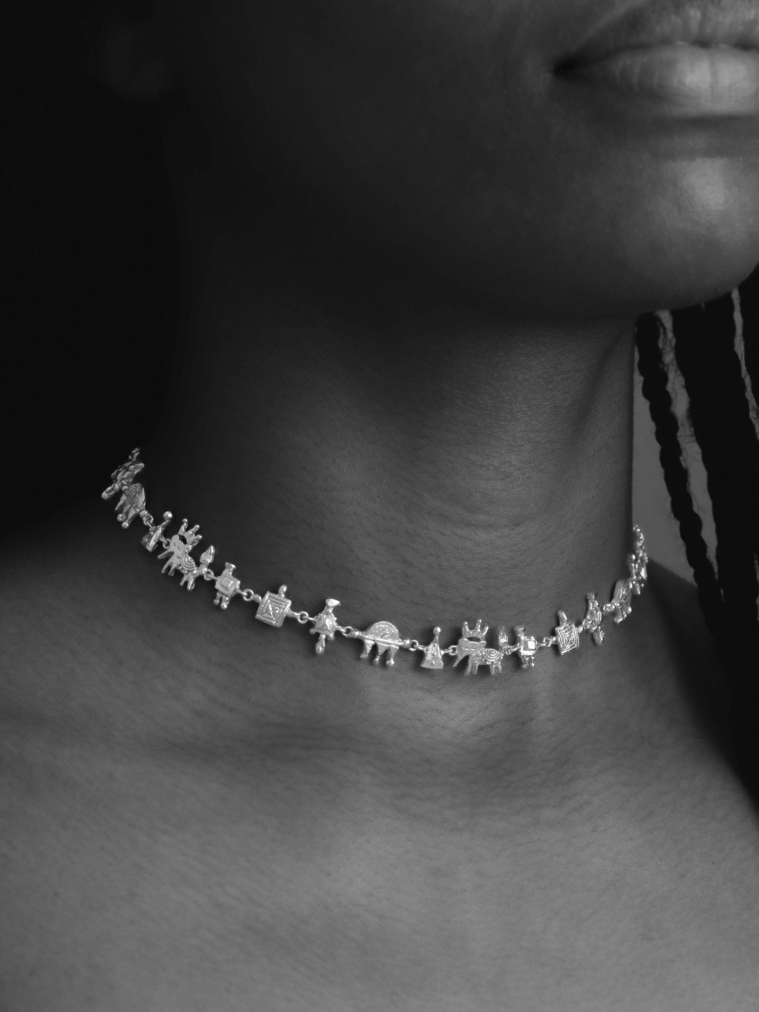 The Fairground Attraction Choker - Silver
