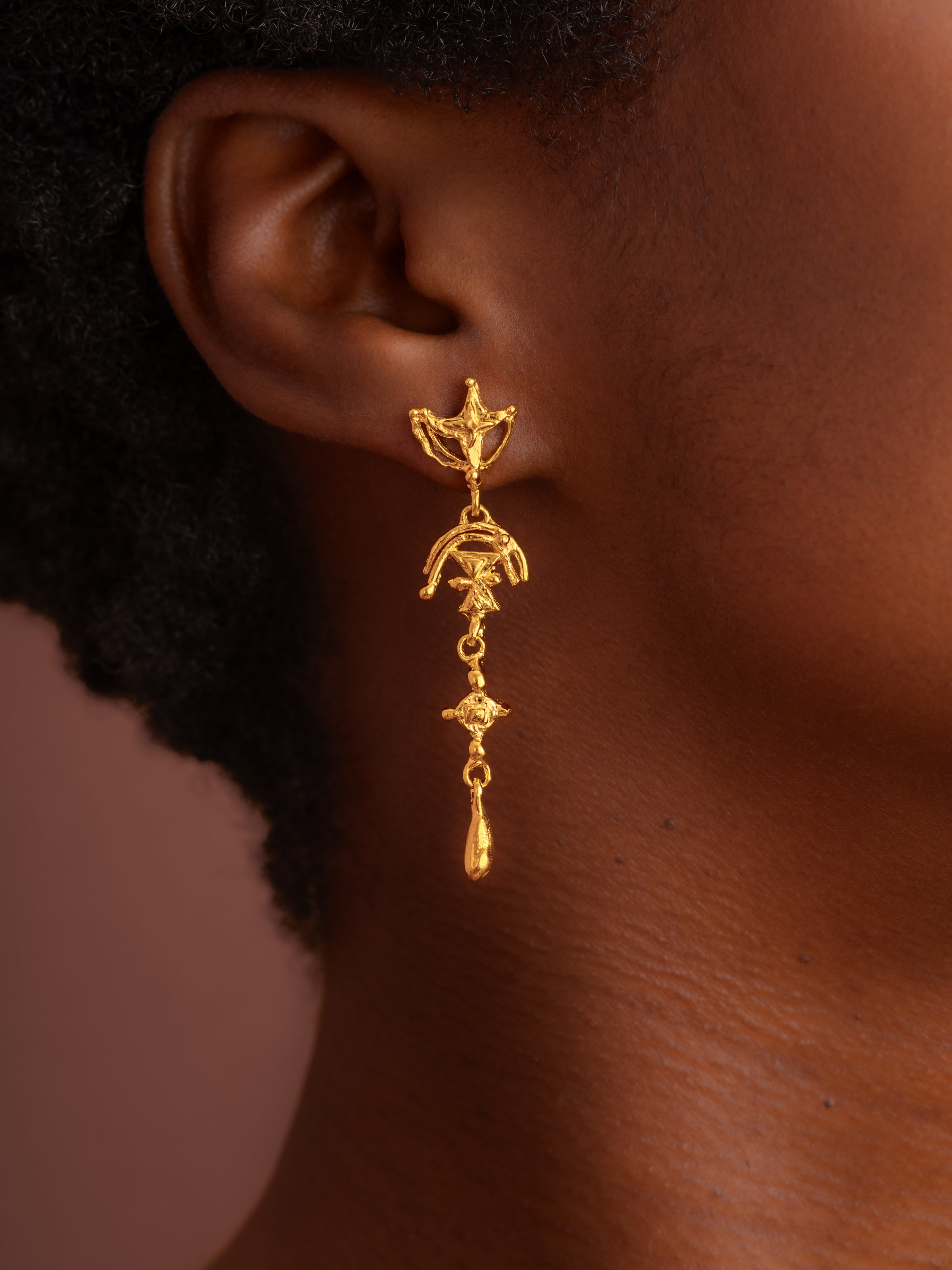 The Love In Triangles Earrings