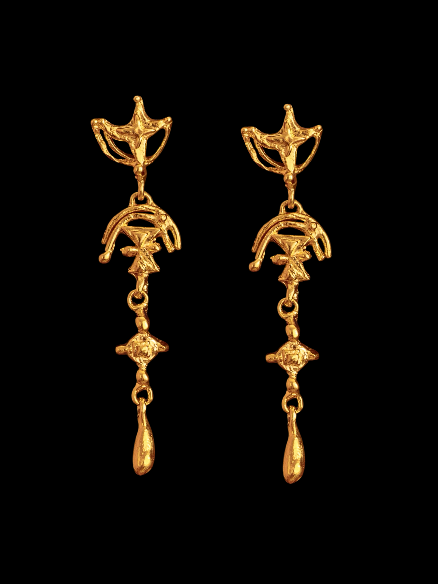 The Love In Triangles Earrings